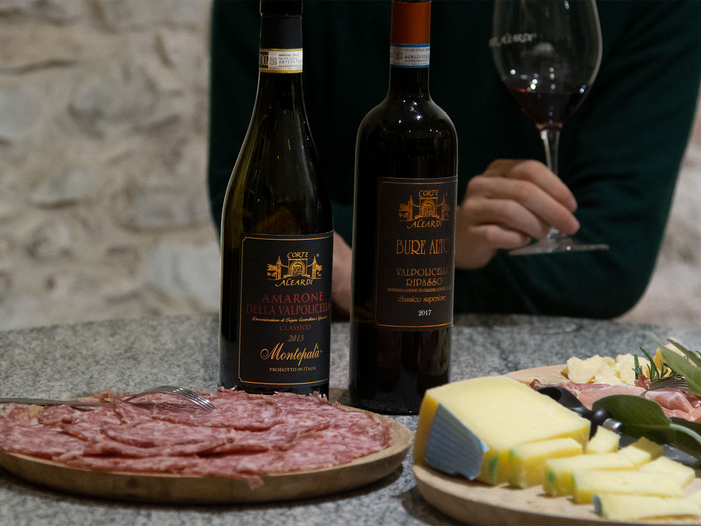 Amarone tasting, visit and charcuterie